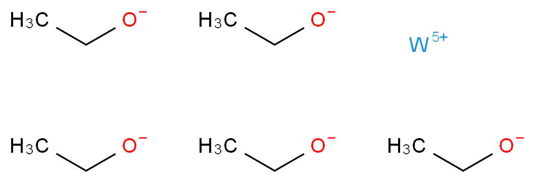 tungsten(5+) ion pentaethanolate_分子结构_CAS_26143-11-3