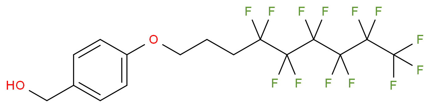 4-(4,4,5,5,6,6,7,7,8,8,9,9,9-十三氟壬基氧)苄醇_分子结构_CAS_957206-65-4)