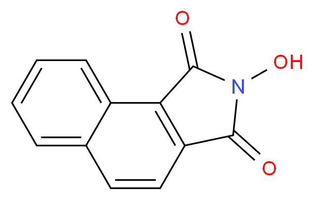 2-hydroxy-1H,2H,3H-benzo[e]isoindole-1,3-dione_分子结构_CAS_7797-81-1