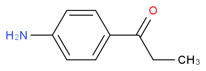 1-(4-aminophenyl)propan-1-one_分子结构_CAS_70-69-9