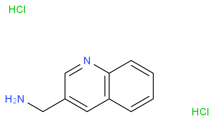 quinolin-3-ylmethanamine dihydrochloride_分子结构_CAS_)