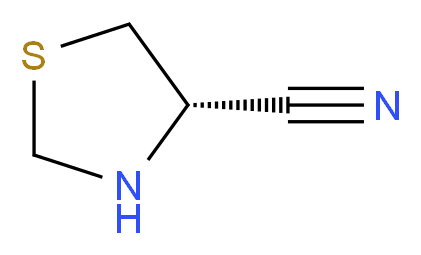 (4S)-1,3-thiazolidine-4-carbonitrile_分子结构_CAS_908290-83-5