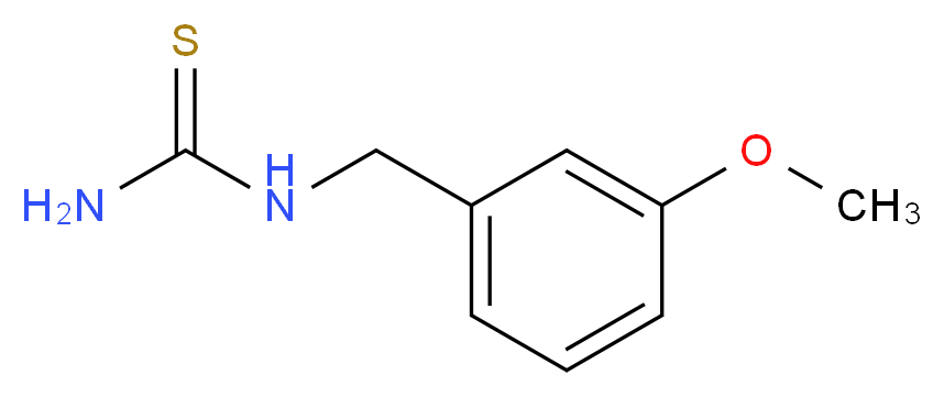 [(3-methoxyphenyl)methyl]thiourea_分子结构_CAS_90556-79-9