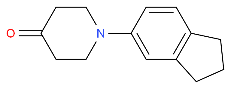 1-(2,3-dihydro-1H-inden-5-yl)piperidin-4-one_分子结构_CAS_938458-76-5)