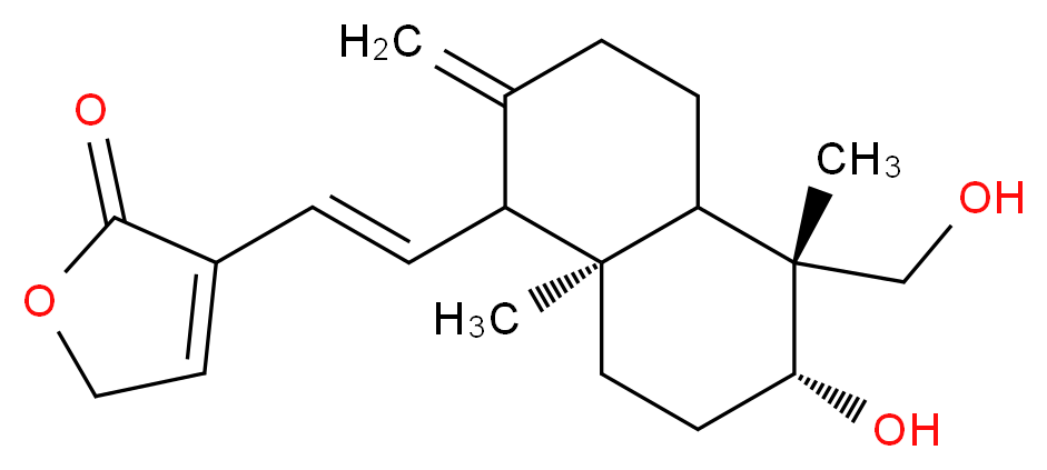 Dehydroandrographolide_分子结构_CAS_134418-28-3)