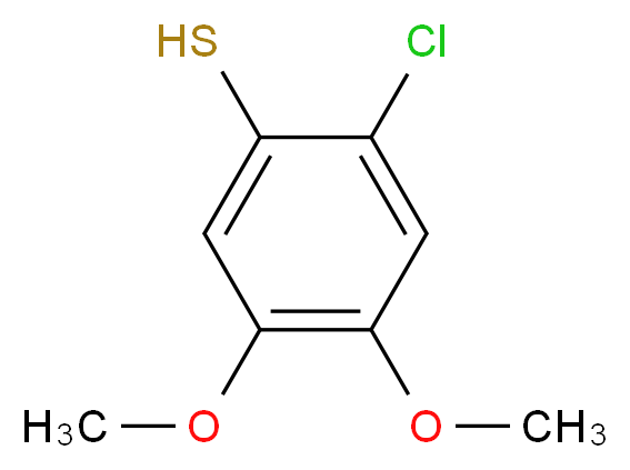 2-chloro-4,5-dimethoxybenzene-1-thiol_分子结构_CAS_)