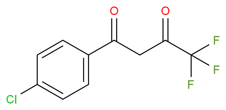 1-(4-chlorophenyl)-4,4,4-trifluorobutane-1,3-dione_分子结构_CAS_18931-60-7