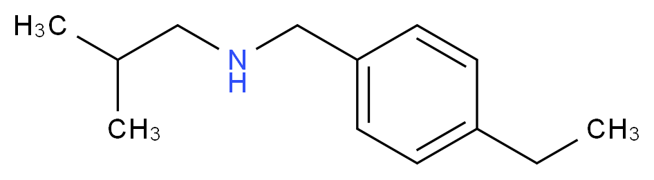 [(4-ethylphenyl)methyl](2-methylpropyl)amine_分子结构_CAS_869942-55-2
