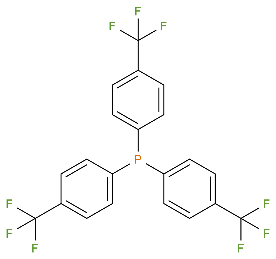 三(4-三氟甲苯基)膦_分子结构_CAS_13406-29-6)