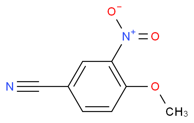 3-Nitro-4-Methoxybenzonitrile_分子结构_CAS_33224-23-6)