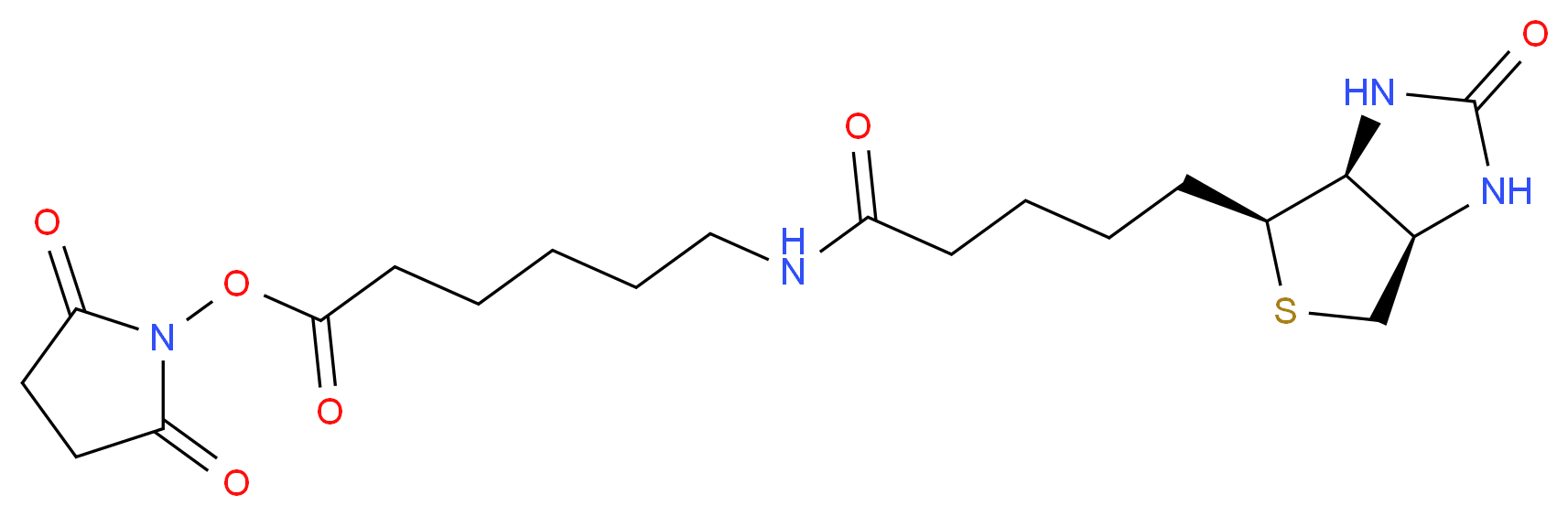Succinimidyl-6-(biotinamido) Hexanoate_分子结构_CAS_72040-63-2)