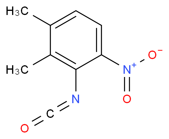 2-isocyanato-3,4-dimethyl-1-nitrobenzene_分子结构_CAS_302912-25-0