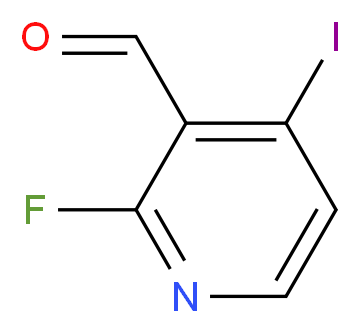 2-fluoro-4-iodopyridine-3-carbaldehyde_分子结构_CAS_153034-82-3