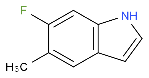 6-Fluoro-5-methyl-1H-indole_分子结构_CAS_162100-95-0)