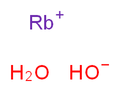 rubidium(1+) ion hydrate oxidanide_分子结构_CAS_12026-05-0