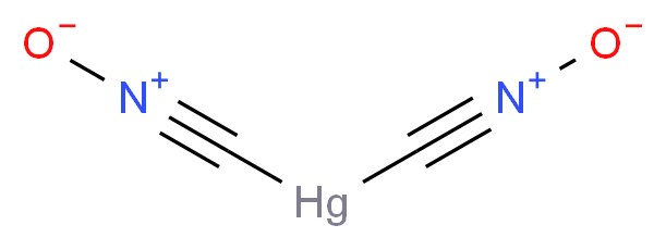 {[(oxo-$l^{5}-azanylidyne)methyl]mercurio}formonitrile oxide_分子结构_CAS_628-86-4