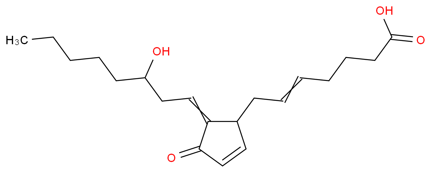 7-[5-(3-hydroxyoctylidene)-4-oxocyclopent-2-en-1-yl]hept-5-enoic acid_分子结构_CAS_87893-54-7