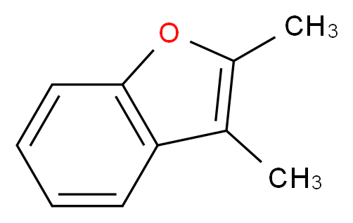 2,3-dimethyl-1-benzofuran_分子结构_CAS_3782-00-1