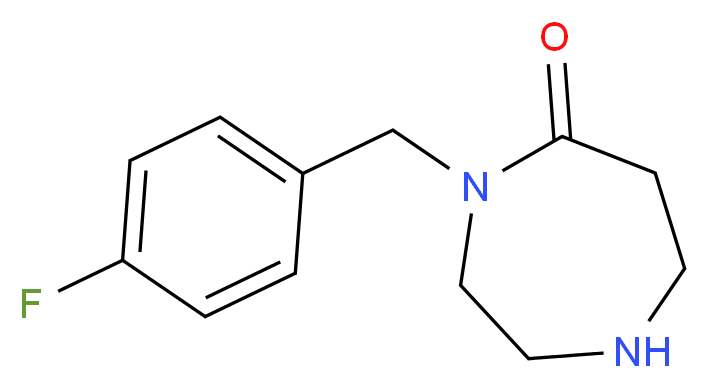 4-(4-Fluorobenzyl)-1,4-diazepan-5-one_分子结构_CAS_)