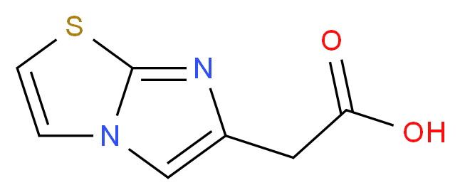 imidazo[2,1-b][1,3]thiazol-6-ylacetic acid_分子结构_CAS_57332-75-9)