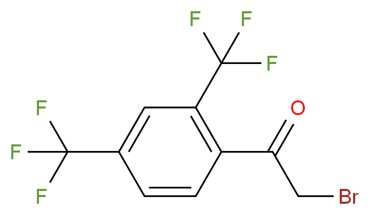 2,4-Bis(trifluoromethyl)phenacyl bromide_分子结构_CAS_)