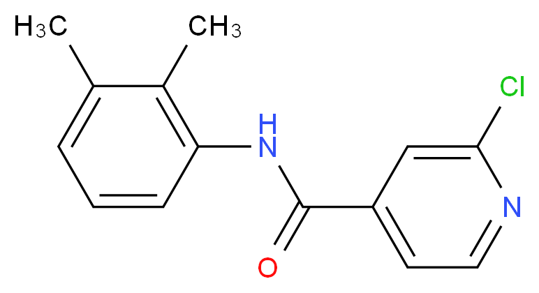 2-Chloro-N-(2,3-dimethylphenyl)pyridine-4-carboxamide_分子结构_CAS_1019372-83-8)