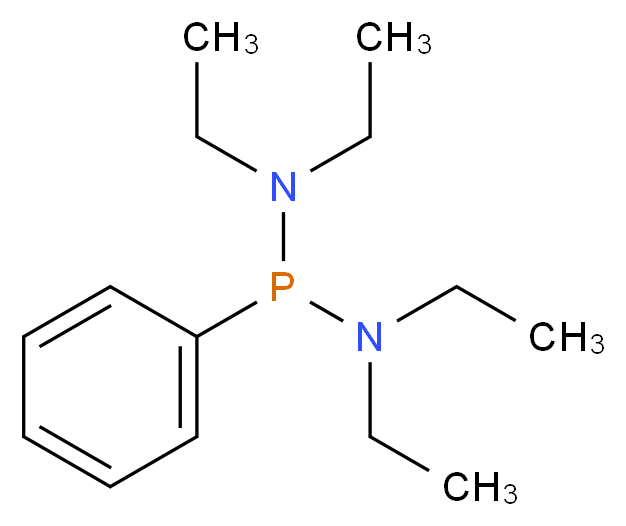 [(diethylamino)(phenyl)phosphanyl]diethylamine_分子结构_CAS_1636-14-2