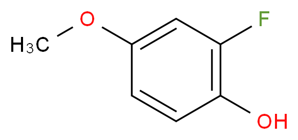 2-fluoro-4-methoxyphenol_分子结构_CAS_167683-93-4