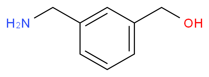 [3-(aminomethyl)phenyl]methanol_分子结构_CAS_34231-22-6