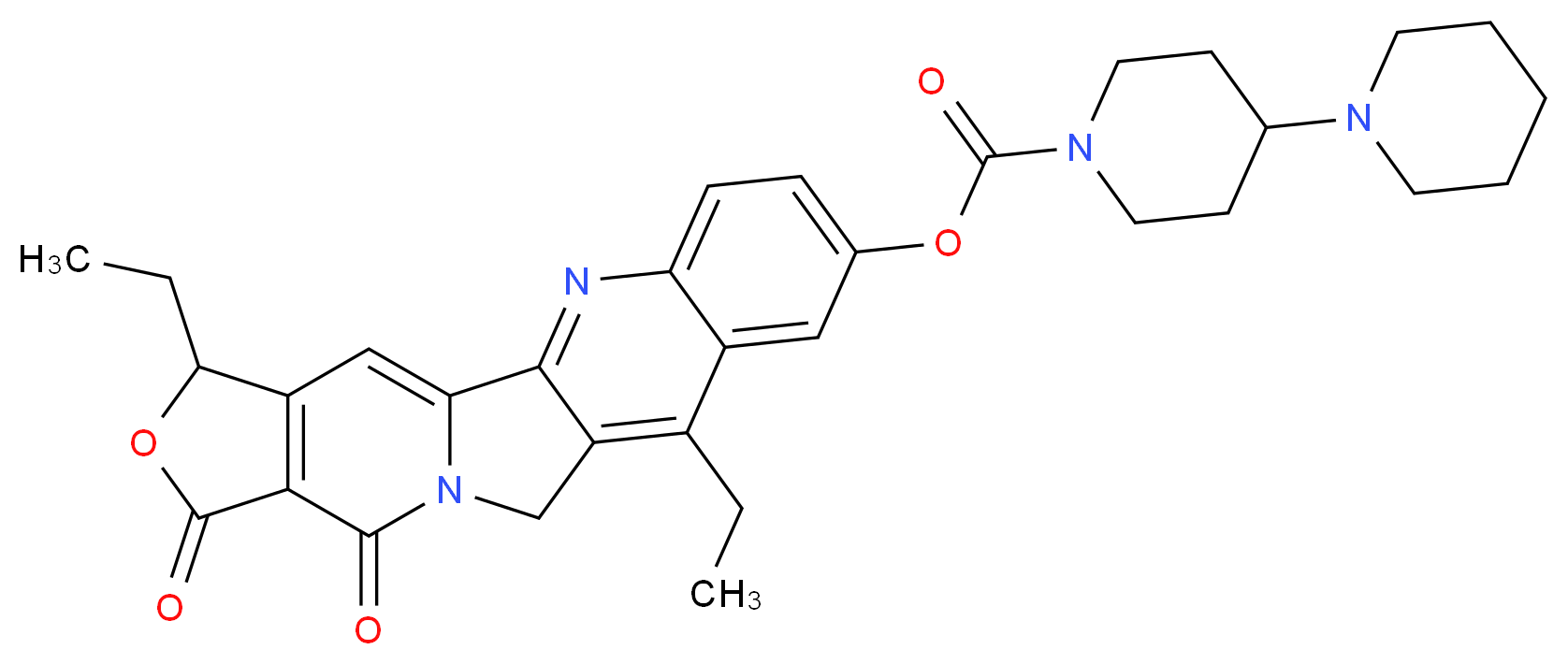 Irinotecan Lactone Impurity _分子结构_CAS_143490-53-3)