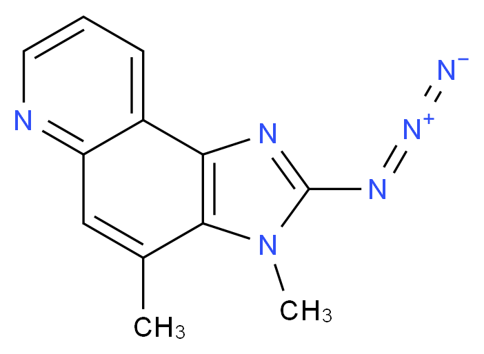 2-Azido-3,4-dimethylimidazo[4,5-f]quinoline _分子结构_CAS_125372-29-4)