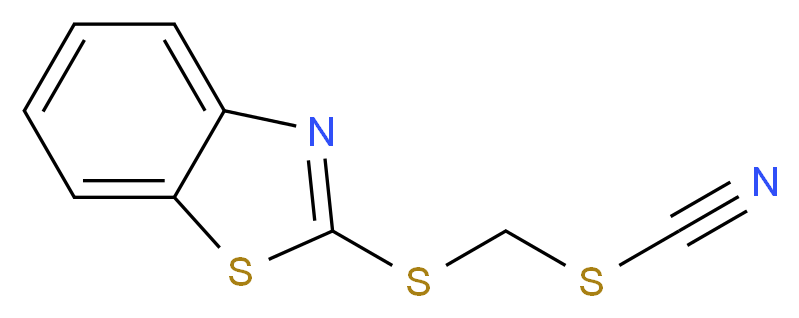 {[(1,3-benzothiazol-2-ylsulfanyl)methyl]sulfanyl}formonitrile_分子结构_CAS_21564-17-0