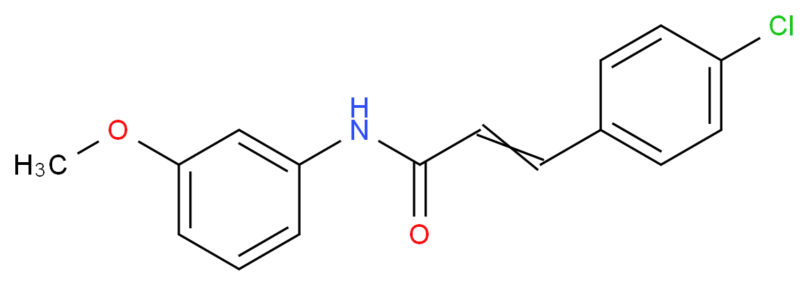 3-(4-chlorophenyl)-N-(3-methoxyphenyl)prop-2-enamide_分子结构_CAS_472981-92-3