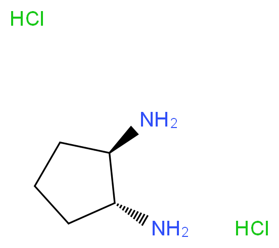 (1R,2R)-cyclopentane-1,2-diamine dihydrochloride_分子结构_CAS_1030390-38-5