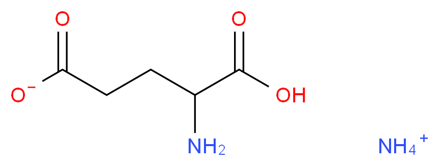 ammonium 4-amino-4-carboxybutanoate_分子结构_CAS_15673-81-1