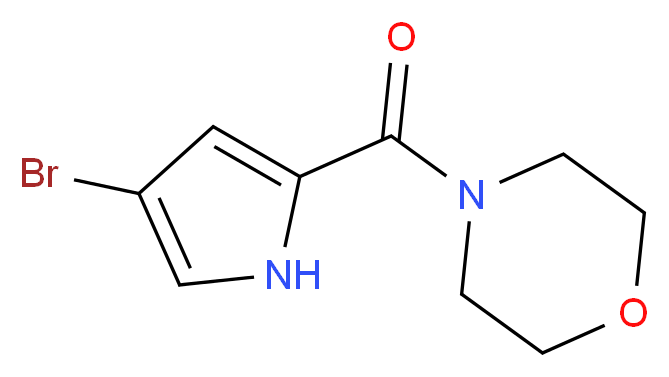 4-(4-bromo-1H-pyrrole-2-carbonyl)morpholine_分子结构_CAS_900019-58-1