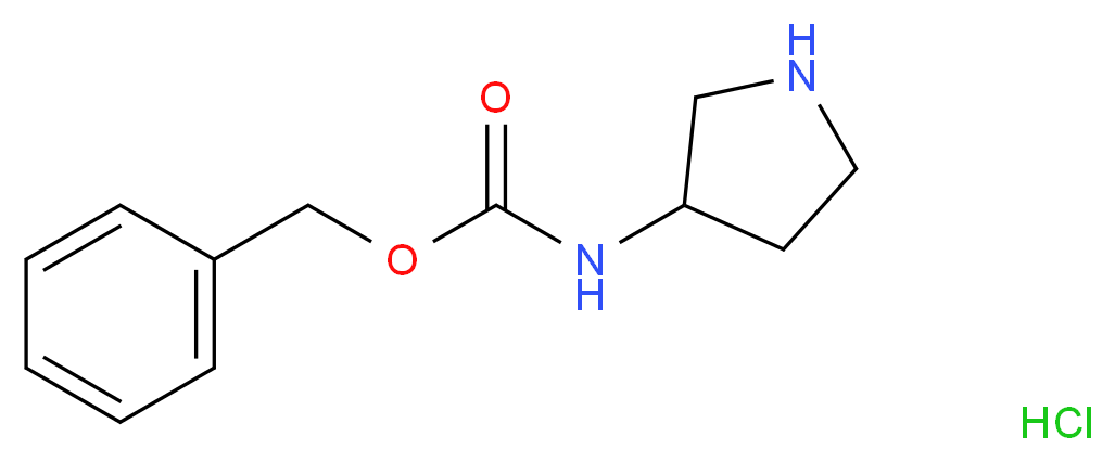 Benzyl pyrrolidin-3-ylcarbamate hydrochloride_分子结构_CAS_553672-38-1)