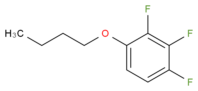 1-butoxy-2,3,4-trifluorobenzene_分子结构_CAS_1208078-33-4