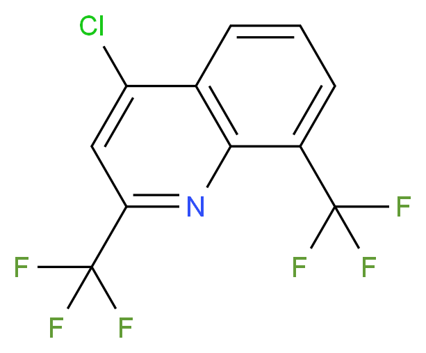 2,8-Bis(trifluoromethyl)-4-chloroquinoline 97%_分子结构_CAS_83012-13-9)