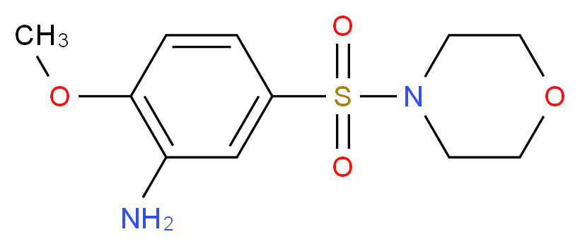 2-methoxy-5-(morpholine-4-sulfonyl)aniline_分子结构_CAS_56807-17-1