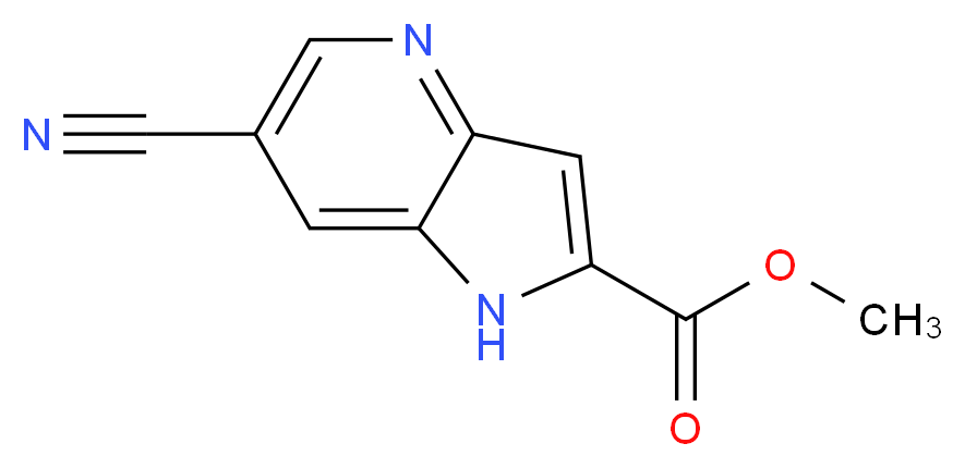 Methyl 6-cyano-4-azaindole-2-carboxylate_分子结构_CAS_942206-36-2)