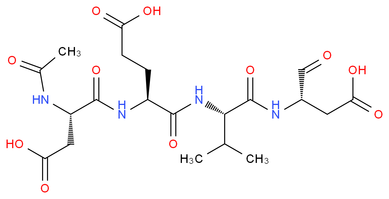 Ac-Asp-Glu-Val-Asp-Aldehyde_分子结构_CAS_169332-60-9)
