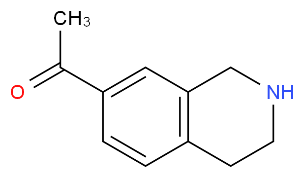 1-(1,2,3,4-tetrahydroisoquinolin-7-yl)ethan-1-one_分子结构_CAS_82771-59-3