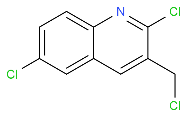 2,6-dichloro-3-(chloromethyl)quinoline_分子结构_CAS_948290-83-3