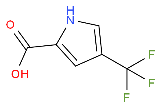 4-(trifluoromethyl)-1H-pyrrole-2-carboxylic acid_分子结构_CAS_149427-58-7