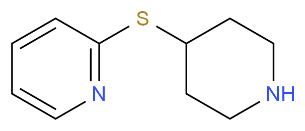 2-(piperidin-4-ylsulfanyl)pyridine_分子结构_CAS_99202-33-2