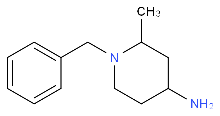 1-benzyl-2-methylpiperidin-4-amine_分子结构_CAS_321345-30-6