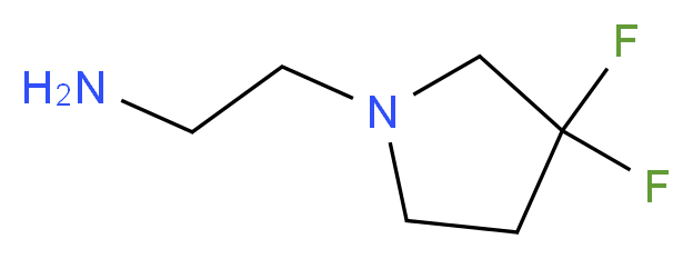 2-(3,3-difluoropyrrolidin-1-yl)ethanamine_分子结构_CAS_867008-81-9)