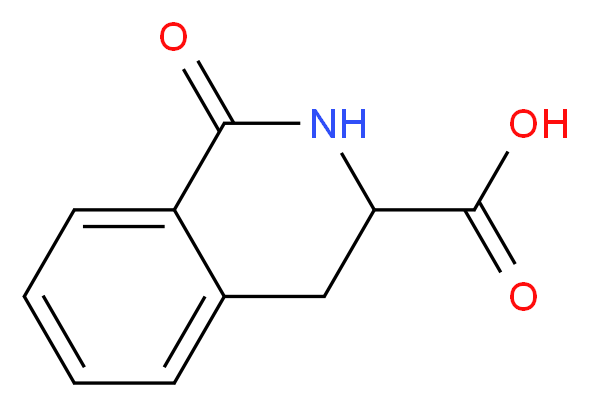 1-oxo-1,2,3,4-tetrahydro-3-isoquinolinecarboxylic acid_分子结构_CAS_63586-82-3)