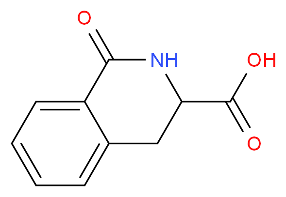 1-oxo-1,2,3,4-tetrahydroisoquinoline-3-carboxylic acid_分子结构_CAS_63586-82-3